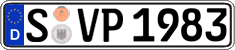 German license plate, Regular plates