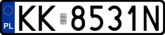 License plates of Poland, Regular car plates