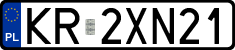 License plates of Poland, Regular car plates