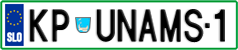 License plate of Slovenia, Vanity Plates