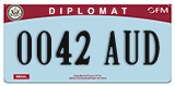 Federal license plates, Diplomatic (United Nations)