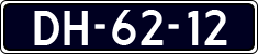 License plate of the Netherlands, Imported oldtimers (cars)