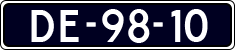 License plate of the Netherlands, Imported oldtimers (cars)