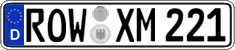 German license plate, Regular plates