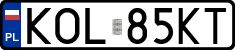 License plates of Poland, Regular car plates