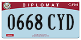 Federal license plates, Diplomatic (United Nations)