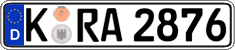 German license plate, Regular plates
