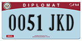 Federal license plates, Diplomatic (United Nations)
