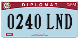 Federal license plates, Diplomatic (United Nations)