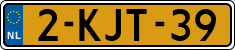 License plate of the Netherlands, Cars