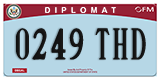 Federal license plates, Diplomatic (United Nations)
