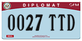 Federal license plates, Diplomatic (United Nations)