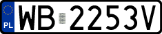 License plates of Poland, Regular car plates