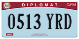 Federal license plates, Diplomatic (United Nations)