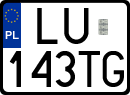 License plates of Poland, Regular car plates