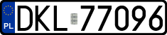 License plates of Poland, Regular car plates