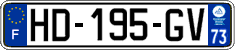 French license plate, SIV (ordinary)