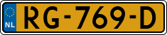 License plate of the Netherlands, Cars