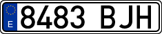License plates of Spain, Ordinary (2000)