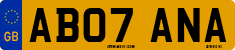 License plate of the United Kingdom, 2001 year system