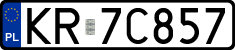 License plates of Poland, Regular car plates