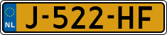 License plate of the Netherlands, Cars