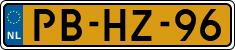License plate of the Netherlands, Cars