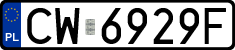 License plates of Poland, Regular car plates