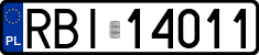 License plates of Poland, Regular car plates