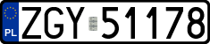 License plates of Poland, Regular car plates