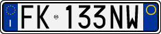 License plate of Italy, Cars (1994 year series)