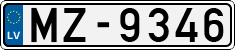 License plate of Latvia, Regular car plates