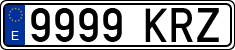 License plates of Spain, Ordinary (2000)