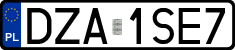 License plates of Poland, Regular car plates