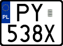 License plates of Poland, Special vehicles and motorcycles