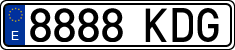 License plates of Spain, Ordinary (2000)