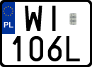 License plates of Poland, Special vehicles and motorcycles