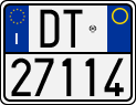 License plate of Italy, Motorcycles (1994 year series)