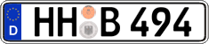 German license plate, Regular plates
