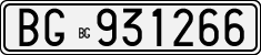 License plate of Italy, Cars (1927 year series)