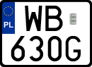 License plates of Poland, Special vehicles and motorcycles