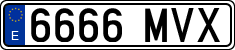 License plates of Spain, Ordinary (2000)