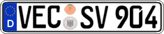 German license plate, Regular plates