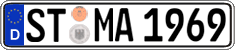 German license plate, Regular plates