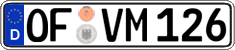 German license plate, Regular plates