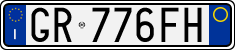 License plate of Italy, Cars (1994 year series)