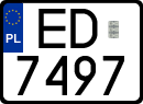 License plates of Poland, Special vehicles and motorcycles