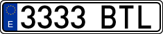 License plates of Spain, Ordinary (2000)