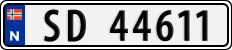 License plate of Norway, Cars