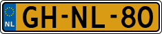 License plate of the Netherlands, Cars